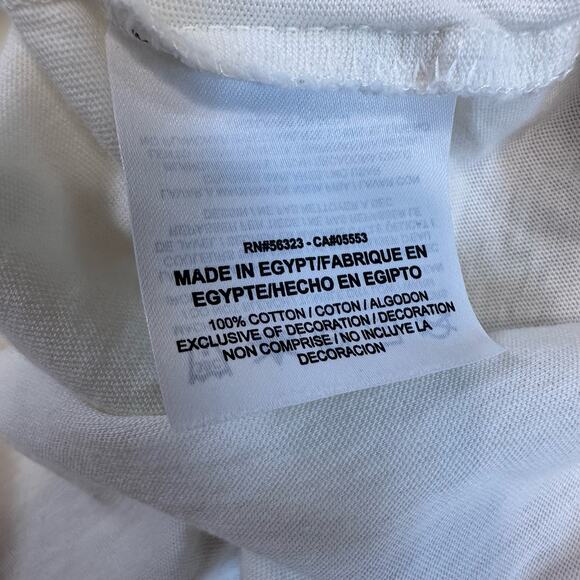 Nike Tee White Black Sportswear Cotton Tank Top Womens S Scoop Neck Athletic Cut - Picture 8 of 9